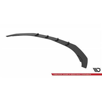 Maxton - Street Pro Lame Du Pare-Chocs Avant Mercedes-AMG CLA 45 Aero C117 Facelift Noir-Rouge