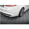Maxton - Street Pro Lame Du Pare Chocs Arriere Ford Mondeo Sport Mk5 Facelift / Fusion Sport Mk2 Facelift Noir-Rouge + Rabats Br