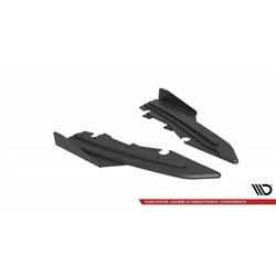 Maxton - Street Pro Lame Du Pare Chocs Arriere Ford Mondeo Sport Mk5 Facelift / Fusion Sport Mk2 Facelift Noir-Rouge + Rabats Br