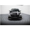 Maxton - Street Pro Lame Du Pare-Chocs Avant Mercedes-AMG CLA 45 Aero C117 Facelift Noir + Rabats Brillant 