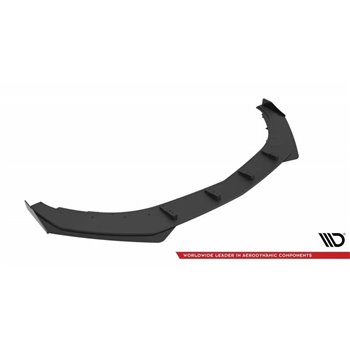Maxton - Street Pro Lame Du Pare-Chocs Avant Mercedes-AMG CLA 45 Aero C117 Facelift Noir + Rabats Brillant 
