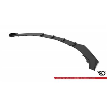 Maxton - Street Pro Lame Du Pare-Chocs Avant Mercedes-AMG CLA 45 Aero C117 Facelift Noir + Rabats Brillant 
