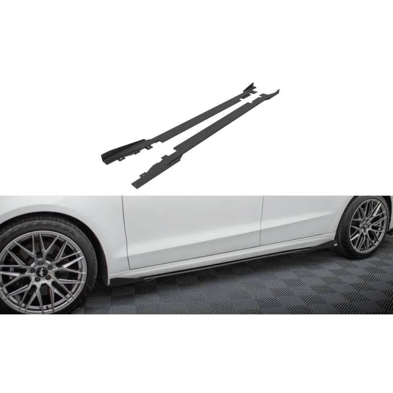 Maxton - Street Pro Rajouts Des Bas De Caisse Ford Mondeo Sport Mk5 Facelift / Fusion Sport Mk2 Facelift Noir + Rabats Brillant