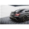 Maxton - Street Pro Central Diffuseur Arriere Mercedes-AMG CLA 45 C117 Facelift Noir-Rouge