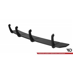 Maxton - Street Pro Central Diffuseur Arriere Mercedes-AMG CLA 45 C117 Facelift Noir-Rouge