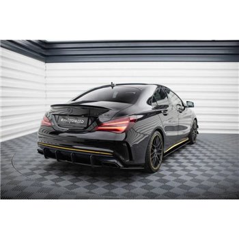 Maxton - Street Pro Central Diffuseur Arriere Mercedes-AMG CLA 45 C117 Facelift Noir