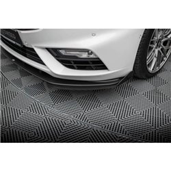 Maxton - Street Pro Lame Du Pare-Chocs Avant Ford Mondeo Sport Mk5 Facelift / Fusion Sport Mk2 Facelift Noir-Rouge + Rabats Bril
