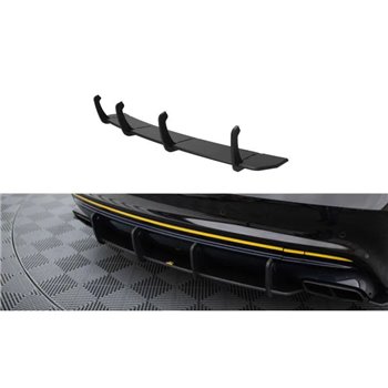 Maxton - Street Pro Central Diffuseur Arriere Mercedes-AMG CLA 45 C117 Facelift Rouge