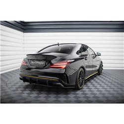 Maxton - Street Pro Central Diffuseur Arriere Mercedes-AMG CLA 45 C117 Facelift Rouge