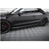 Maxton - Street Pro Rajouts Des Bas De Caisse Audi A5 / A5 S-Line / S5 Coupe / Cabrio 8T / 8T Facelift Noir + Rabats Brillant 