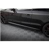 Maxton - Street Pro Rajouts Des Bas De Caisse Audi A5 / A5 S-Line / S5 Coupe / Cabrio 8T / 8T Facelift Noir + Rabats Brillant 