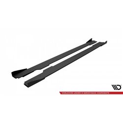 Maxton - Street Pro Rajouts Des Bas De Caisse Audi A5 / A5 S-Line / S5 Coupe / Cabrio 8T / 8T Facelift Noir + Rabats Brillant 