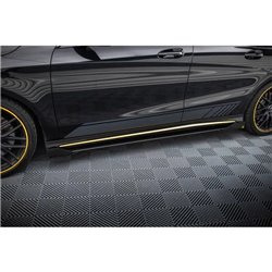 Maxton - Street Pro Rajouts Des Bas De Caisse Mercedes-AMG CLA 45 C117 Facelift Noir + Rabats Brillant 