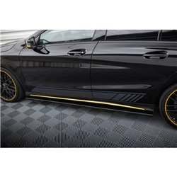Maxton - Street Pro Rajouts Des Bas De Caisse Mercedes-AMG CLA 45 C117 Facelift Noir-Rouge
