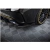 Maxton - Street Pro Lame Du Pare Chocs Arriere Mercedes-AMG CLA 45 C117 Facelift Noir-Rouge + Rabats Brillant