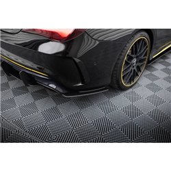 Maxton - Street Pro Lame Du Pare Chocs Arriere Mercedes-AMG CLA 45 C117 Facelift Noir-Rouge
