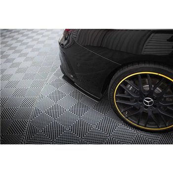 Maxton - Street Pro Lame Du Pare Chocs Arriere Mercedes-AMG CLA 45 C117 Facelift Noir-Rouge