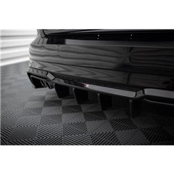 Maxton - Diffuseur Arrière Complet Audi A3 S-Line Sportback 8V Facelift (Version avec double échappement d'un côté) 