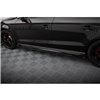 Maxton - Street Pro Rajouts Des Bas De Caisse V.1 Audi RS3 Sedan 8V Facelift Noir-Rouge + Rabats Brillant