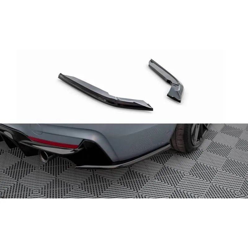 Maxton - Lames De Pare-Chocs Arrière Latérales V.4 BMW 4 Coupe M-Pack F32