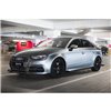 Maxton - Street Pro Lame Du Pare-Chocs Avant Audi S3 / A3 S-Line Sedan 8V Noir + Rabats Brillant 