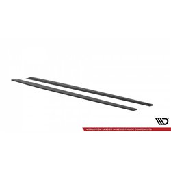 Maxton - Street Pro Rajouts Des Bas De Caisse Audi S3 / A3 S-Line Sedan 8V Noir-Rouge