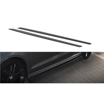 Maxton - Street Pro Rajouts Des Bas De Caisse Audi S3 / A3 S-Line Sedan 8V Noir