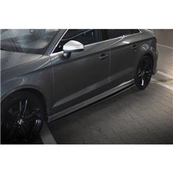 Maxton - Street Pro Rajouts Des Bas De Caisse Audi S3 / A3 S-Line Sedan 8V Noir