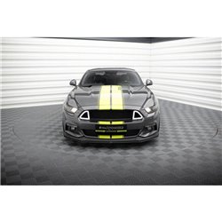 Maxton - Street Pro Lame Du Pare-Chocs Avant Ford Mustang GT Mk6 Noir