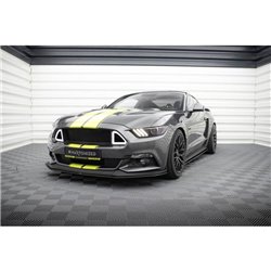 Maxton - Street Pro Lame Du Pare-Chocs Avant Ford Mustang GT Mk6 Noir
