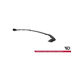 Maxton - Street Pro Lame Du Pare-Chocs Avant Ford Mustang GT Mk6 Noir-Rouge + Rabats Brillant