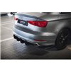 Maxton - Street Pro Central Diffuseur Arriere Audi S3 Sedan 8V Rouge
