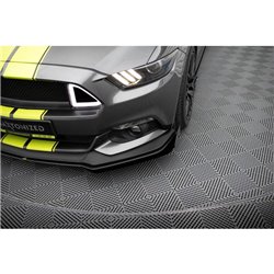 Maxton - Street Pro Lame Du Pare-Chocs Avant Ford Mustang GT Mk6 Noir + Rabats Brillant 