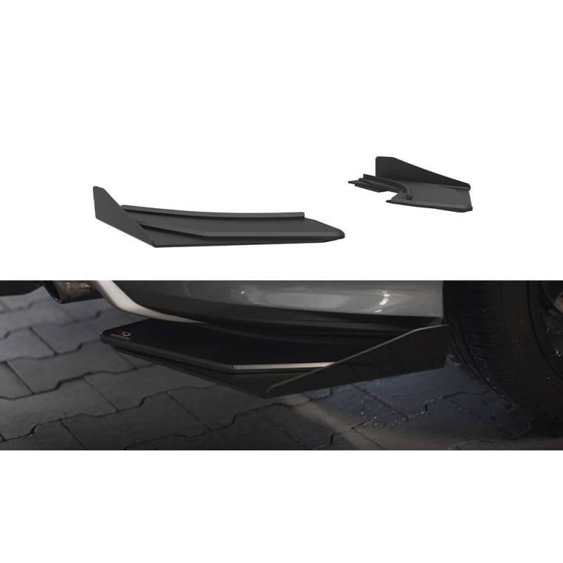 Maxton - Street Pro Lame Du Pare Chocs Arriere Audi S3 Sedan 8V Noir + Rabats Brillant