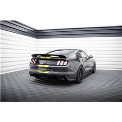 Maxton - Street Pro Lame Du Pare Chocs Arriere Ford Mustang GT Mk6 Noir-Rouge