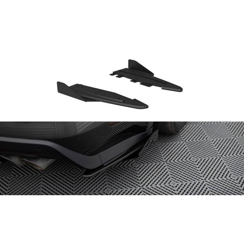 Maxton - Street Pro Lame Du Pare Chocs Arriere Ford Mustang GT Mk6 Noir-Rouge + Rabats Brillant