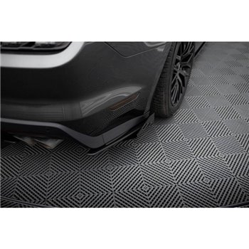Maxton - Street Pro Lame Du Pare Chocs Arriere Ford Mustang GT Mk6 Noir + Rabats Brillant 