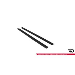 Maxton - Street Pro Rajouts Des Bas De Caisse Ford Mustang GT Mk6 Noir-Rouge
