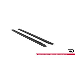 Maxton - Street Pro Rajouts Des Bas De Caisse Ford Mustang GT Mk6 Noir-Rouge