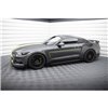 Maxton - Street Pro Rajouts Des Bas De Caisse Ford Mustang GT Mk6 Noir-Rouge + Rabats Brillant