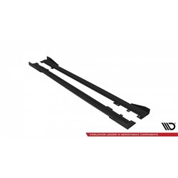 Maxton - Street Pro Rajouts Des Bas De Caisse Ford Mustang GT Mk6 Noir + Rabats Brillant 