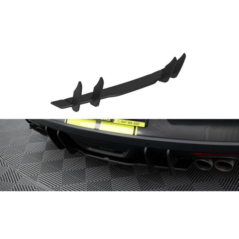 Maxton - Street Pro Central Diffuseur Arriere Ford Mustang GT Mk6 Roush Performance Rouge
