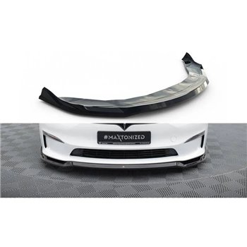 Maxton - Lame Du Pare-Chocs Avant V.2 Tesla Model S Plaid Mk1 Facelift