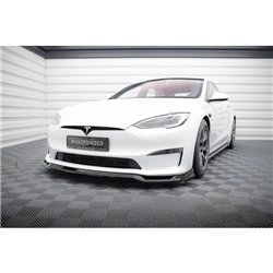 Maxton - Lame Du Pare-Chocs Avant V.2 Tesla Model S Plaid Mk1 Facelift 