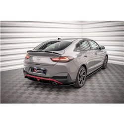 Maxton - Lames De Pare-Chocs Arrière Latérales Hyundai I30 Fastback N-Line Mk3 Facelift 