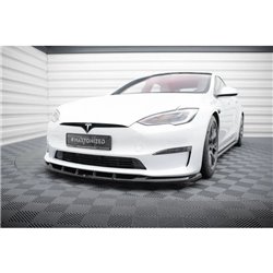 Maxton - Lame Du Pare-Chocs Avant V.3 Tesla Model S Plaid Mk1 Facelift 