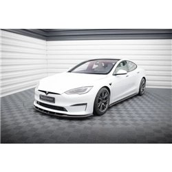 Maxton - Lame Du Pare-Chocs Avant V.3 Tesla Model S Plaid Mk1 Facelift 