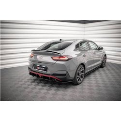 Maxton - Street Pro Central Diffuseur Arriere Hyundai I30 Fastback N-Line Mk3 Facelift Noir