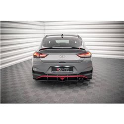 Maxton - Street Pro Central Diffuseur Arriere Hyundai I30 Fastback N-Line Mk3 Facelift Noir