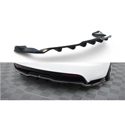Maxton - Arriere Splitter (avec une barre verticale) V.1 Tesla Model S Plaid Mk1 Facelift